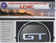 Tablet Screenshot of lowcountrymustangclub.com